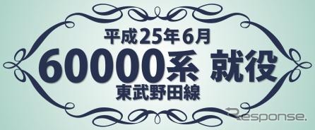 6月30日に運転される60000系イベント列車に掲出されるヘッドマーク。