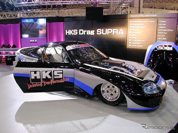 【オートサロン2001速報】21世紀は「目指せ1500馬力!!」このHKSスープラは鬼!!