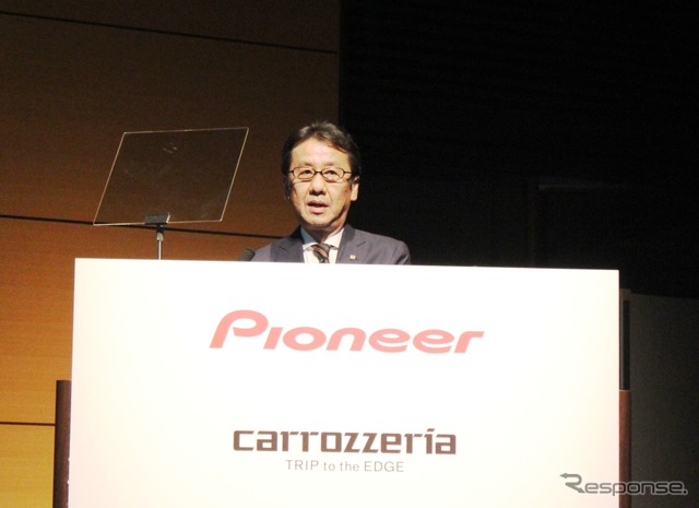 パイオニア執行役員カーエレクトロニクス事業統括部次長の仲野隆茂氏