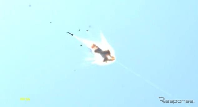 ADAMレーザーシステムによるカッサムロケットの撃墜実演(動画キャプチャ)