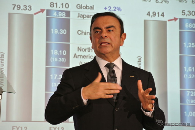 日産自動車 カルロス・ゴーン社長