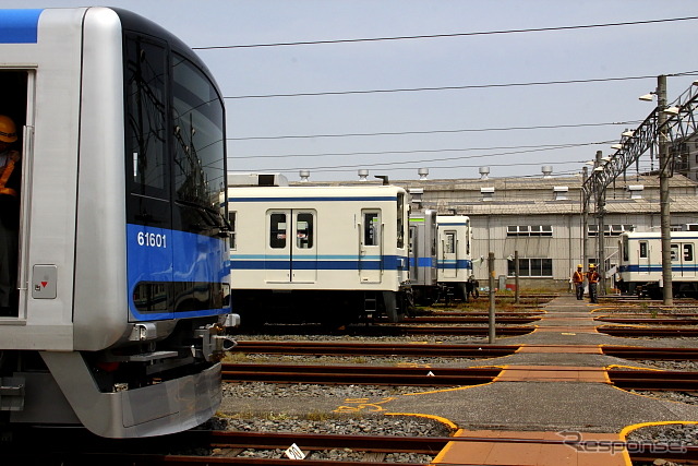 野田線用新型車両60000系 南栗橋車両管区七光台支所 2013年5月