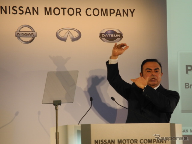 日産自動車のカルロス・ゴーン社長