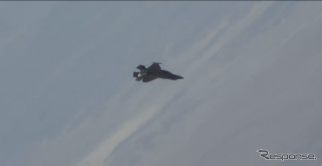 F-35のAOAテスト(動画キャプチャ)