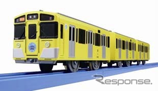 会場で先行発売される「オリジナルプラレール『西武鉄道9000系』」。