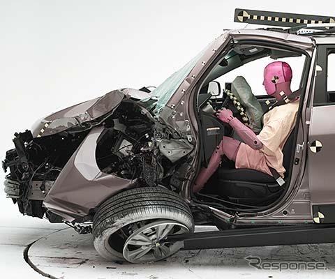ヒュンダイ ツーソンのIIHSの新方式衝突安全テスト