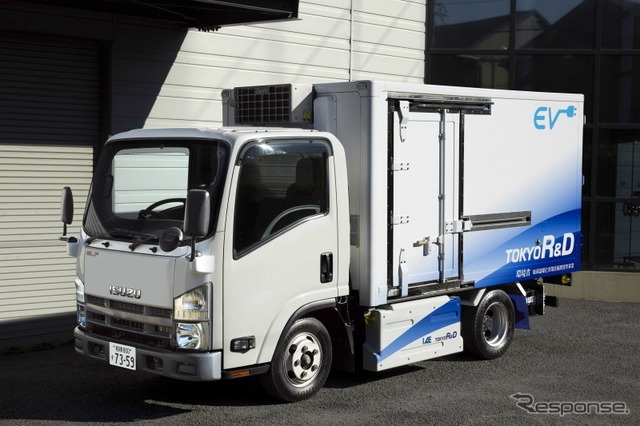 小型トラックEV化改造キット装着1号車
