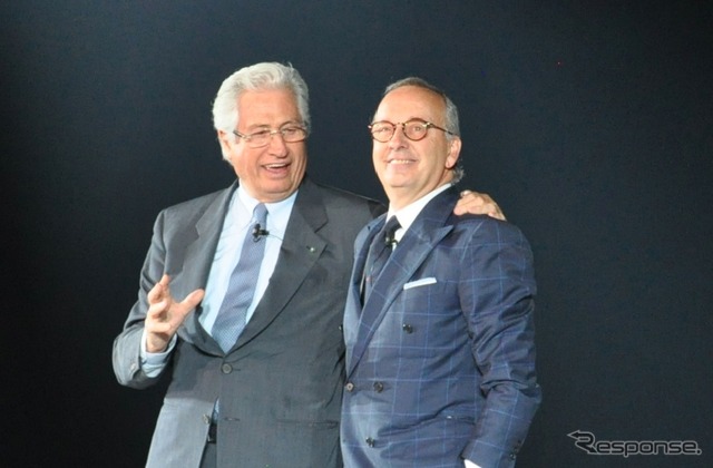 ワルター・デ・シルヴァ氏(右)、ジョルジェット・ジウジアーロ氏