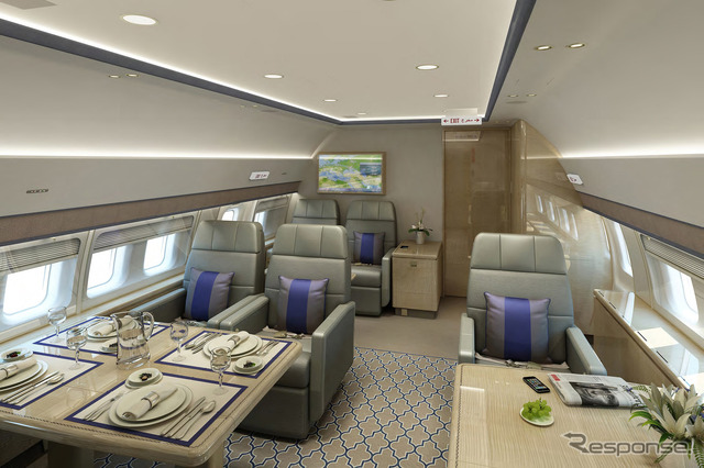 BBJ 3ビジネスジェットの内装
