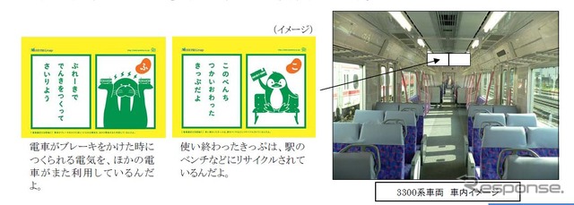 名鉄、ラッピング電車「エコムーブトレイン」を運行