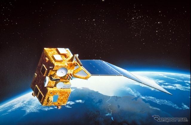 海洋観測衛星「もも1号」のイメージ。