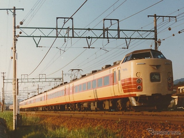183系は旧国鉄の特急形電車として1972年に登場した。写真は上越線の特急「とき」で使用されていた頃の姿。