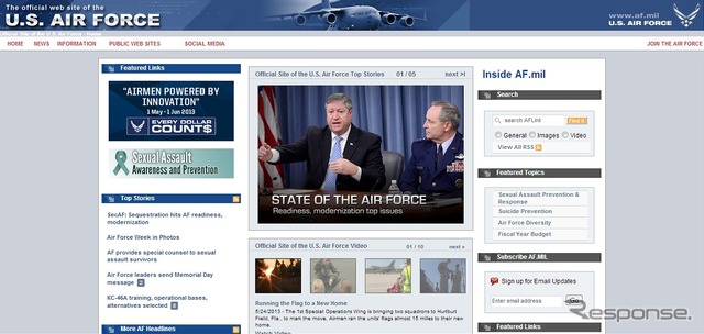 アメリカ空軍webサイト