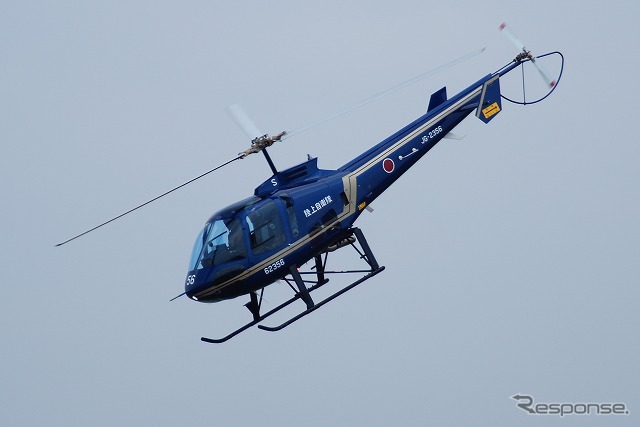 OH-6に代わり、陸上自衛隊の練習用ヘリコプターとして導入された「TH-480B」も公開。