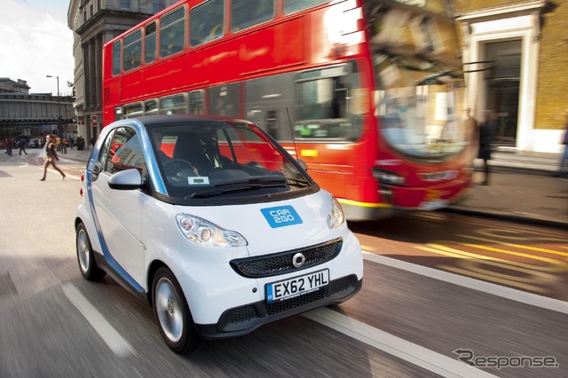 英国ロンドンに進出するスマートのカーシェアリング、car2go