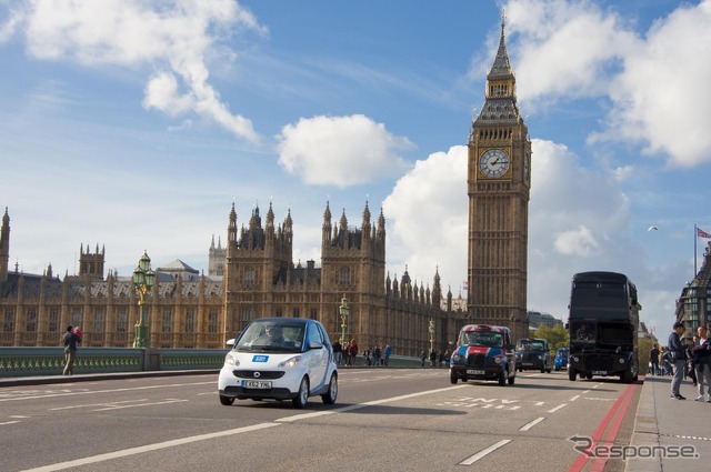 英国ロンドンに進出するスマートのカーシェアリング、car2go