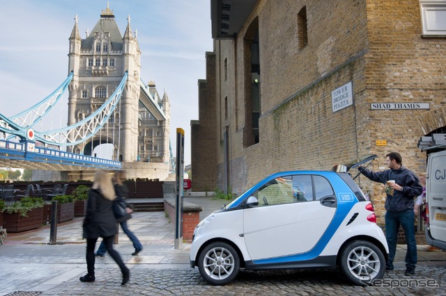 英国ロンドンに進出するスマートのカーシェアリング、car2go