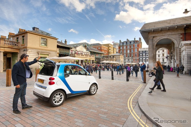 英国ロンドンに進出するスマートのカーシェアリング、car2go