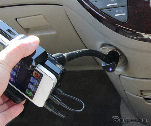 iPhone5用 アームスタンドFMトランスミッター