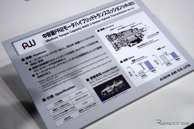 人とくるまのテクノロジー展 アイシンAWブース