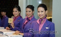 タイ国際航空のアテンダント