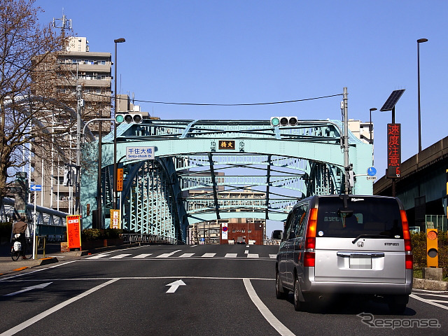 国道4号 千住大橋