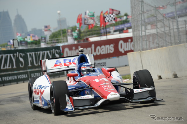 佐藤琢磨はレース2での巻き返しを期す。写真:IndyCar