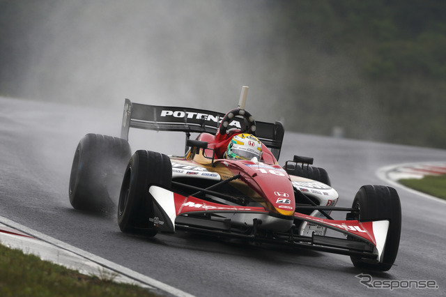 決勝3位となった山本尚貴の土曜日の走り。写真:HONDA