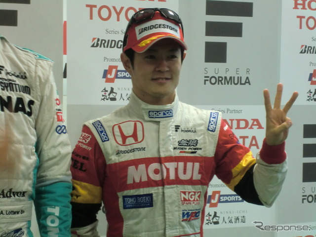 予選3位から決勝でも3位となった山本尚貴。