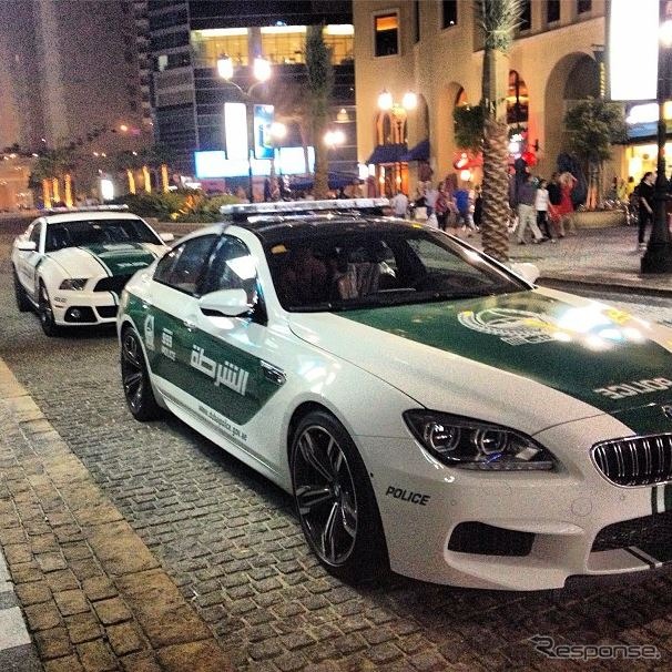 中東UAEのドバイ警察に配備されたBMWM6グランクーペ