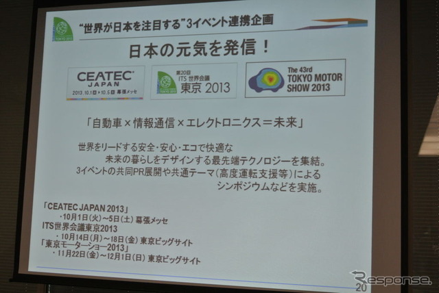 ITS世界会議東京2013 日本組織委員会 会見