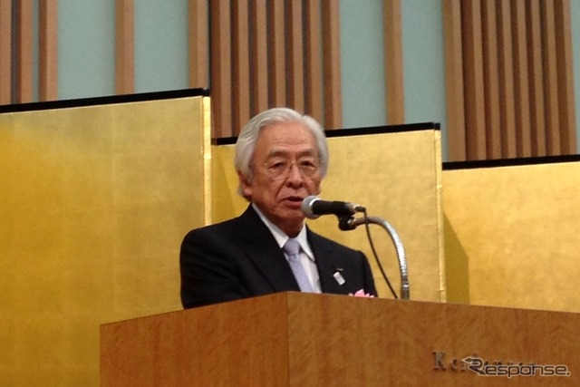 日本自動車会議所の小枝至会長