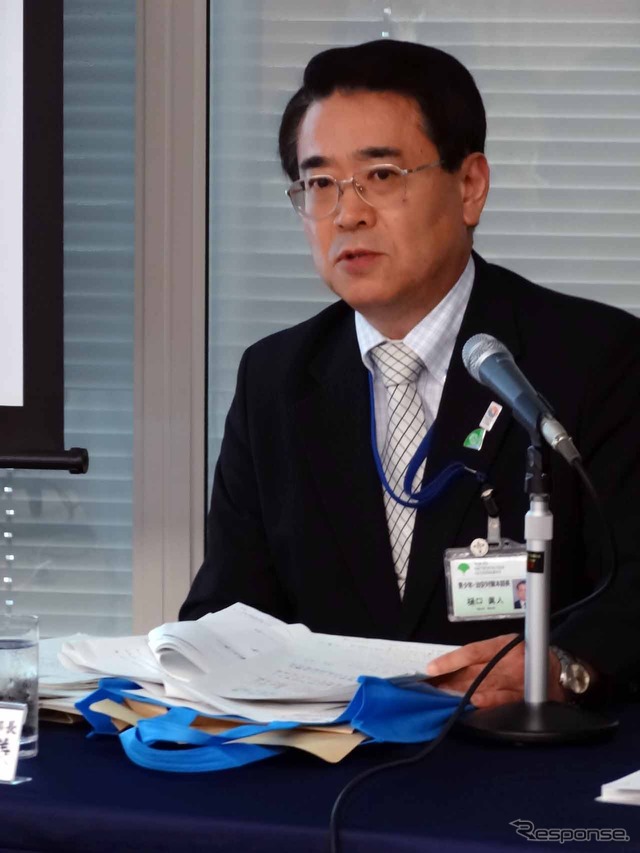 東京都ちての取り組みを説明する樋口眞人氏