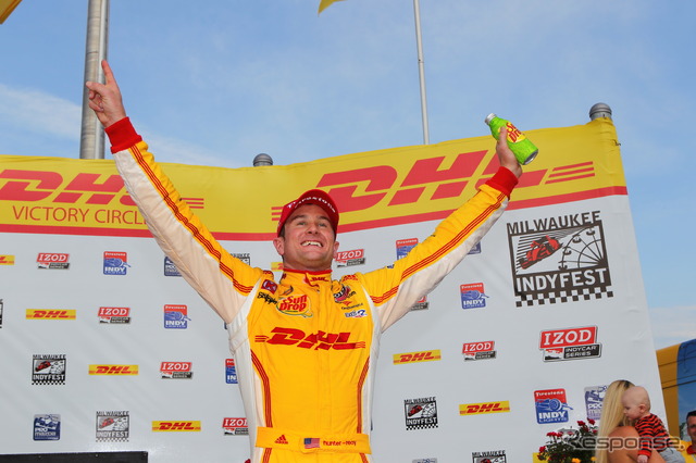 2連覇を目指すハンターレイがシーズン2勝目を達成した。ポイントランクでは現在2位。写真:IndyCar