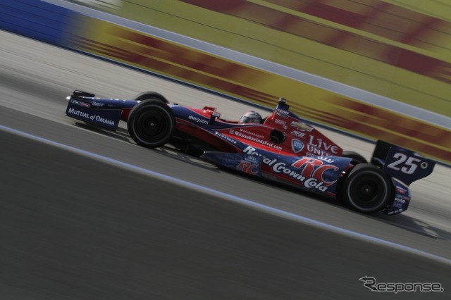 ポール発進のマルコ・アンドレッティはマシントラブルによって20位。写真:IndyCar