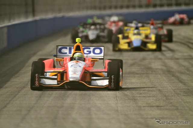 E.J.ヴィソは最終的に4位だった。写真：IndyCar