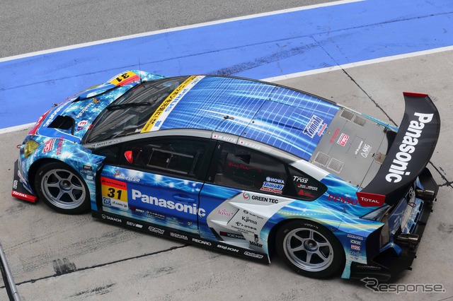 前戦でハイブリッド車初優勝を達成した#31 プリウス。今回は序盤リタイア。写真:TOYOTA
