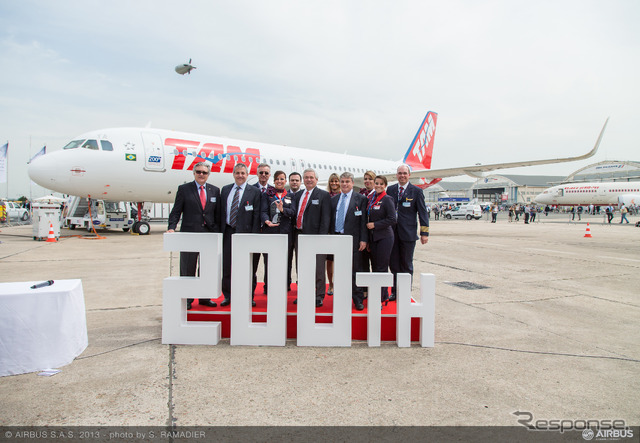 LATAMの200機目納入祝賀会