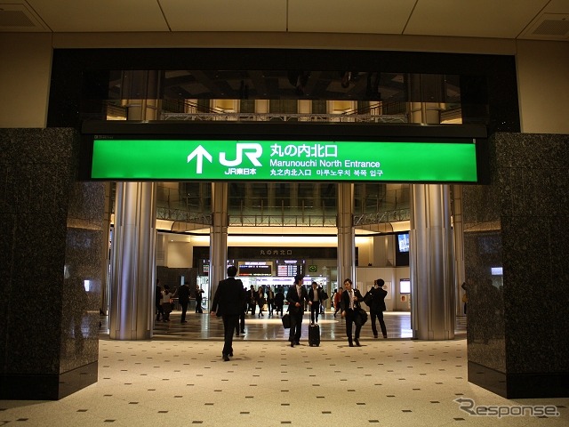 東京駅丸の内駅舎の丸の内北口。