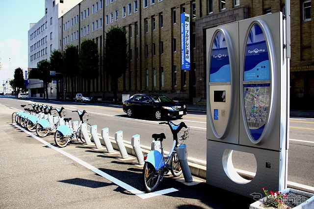 富山市で始まっている自転車市民共同利用システム