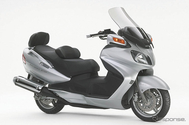 スズキ スカイウェイブ 650LX 、電動可動スクリーンを採用