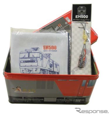 EH500電気機関車缶のセット。