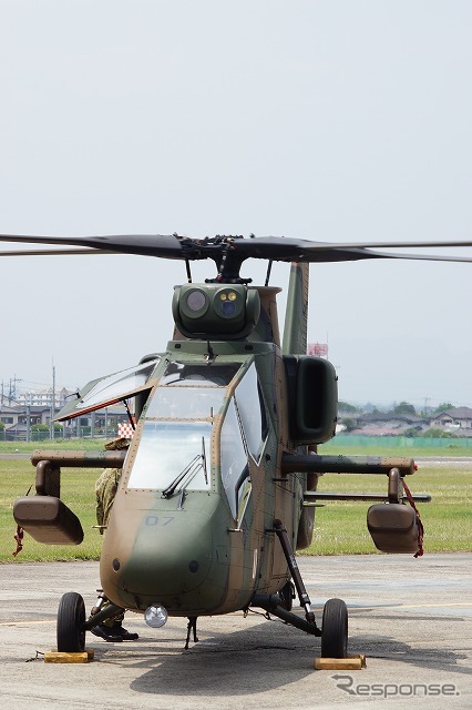 陸上自衛隊の観測ヘリコプター OH-1