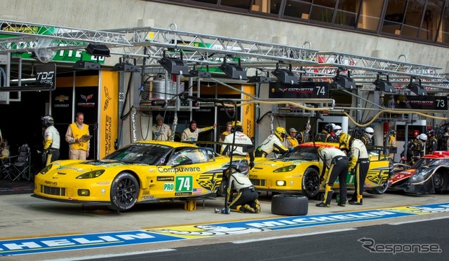 ルマン24時間に参戦するシボレー・コルベットC6.R