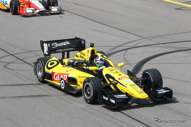 今季は低迷が続いているダリオ・フランキッティ。今回も決勝20位と苦戦した。写真：IndyCar