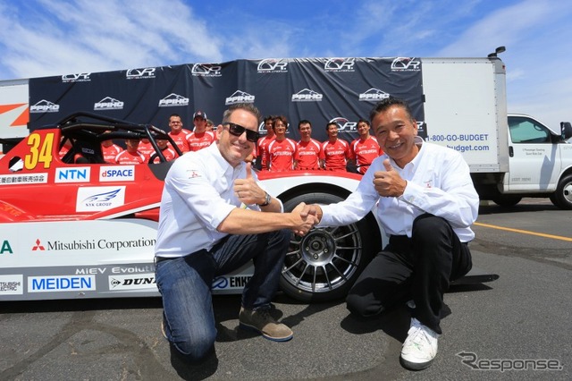 三菱自動車チーム・増岡浩とグレッグ・トレーシー