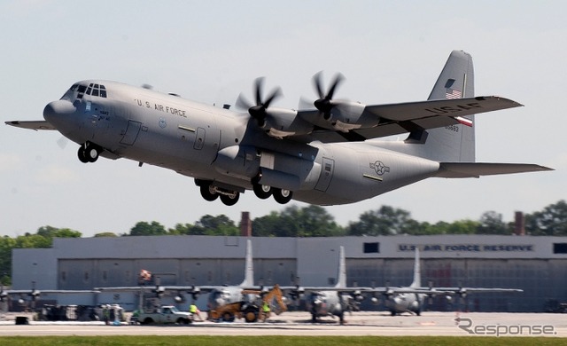 米空軍のC‐130Jスーパーヘラクレス
