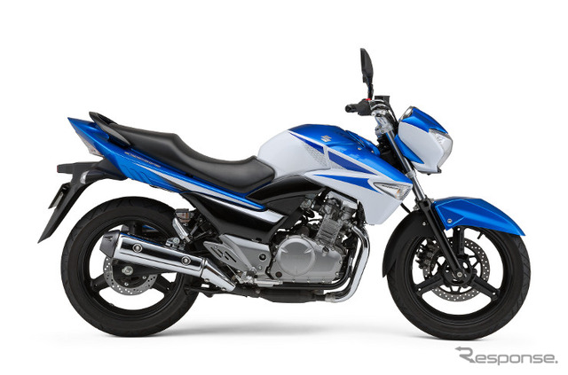 スズキ、GSR250 に新色 青/白を設定