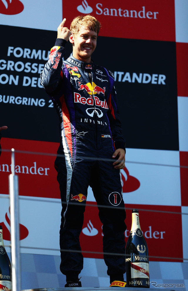 F1 ドイツGP 2013年 優勝のベッテル（レッドブル）