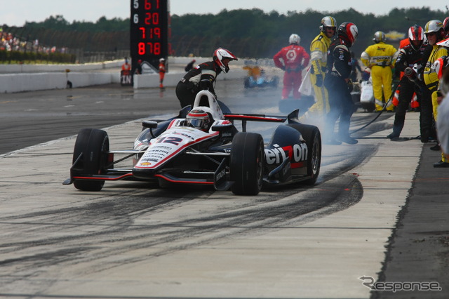 シボレー勢最上位の4位でゴールしたウィル・パワー。写真:IndyCar